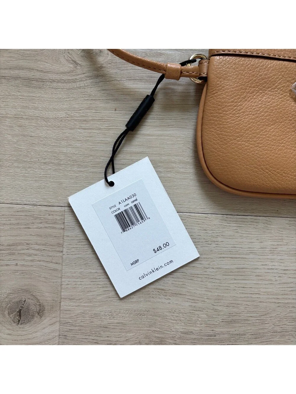 Calvin Klein NWT Women's Camel Tan Wristlet